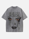 Taylor Swift Print Round Neck T-shirt