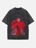 Rihanna Print Round Neck T-shirt