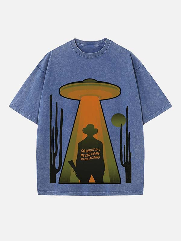 Lord Huron Print Round Neck T-shirt