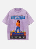 Alicia Keys Print Round Neck T-shirt