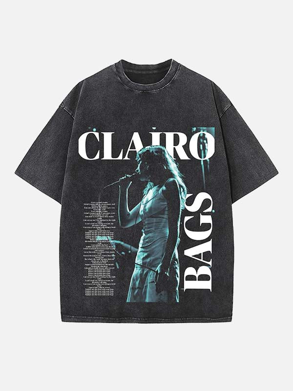 Clairo Print Round Neck T-shirt