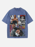 50 Cent Print Round Neck T-shirt