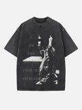 Avril Lavigne Print Round Neck T-shirt