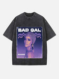 Rihanna Print Round Neck T-shirt