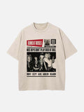 GUNS N' ROSES Print Round Neck T-shirt