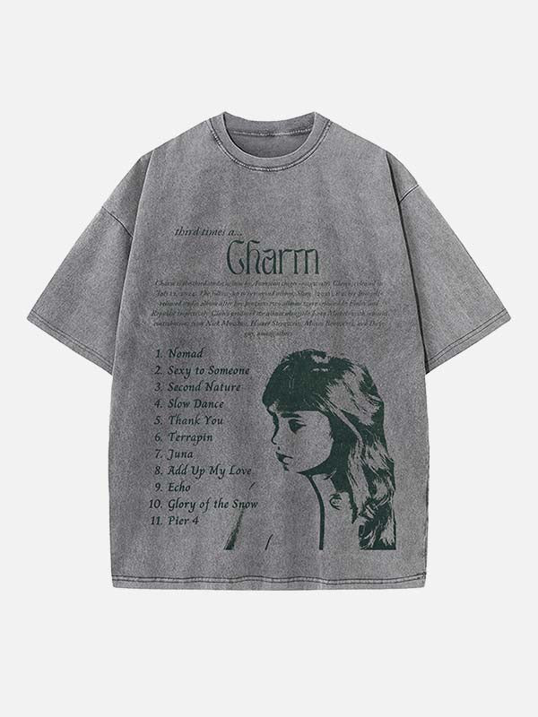 Clairo Print Round Neck T-shirt