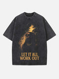 Lil Wayne Print Round Neck T-shirt