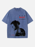 21 Savage Print Round Neck T-shirt