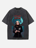Black Sabbath Print Round Neck T-shirt