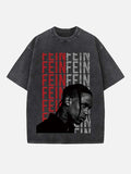 Travis Scott Print Round Neck T-shirt