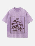 BTS Print Round Neck T-shirt