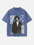 Sombr Print Round Neck T-shirt