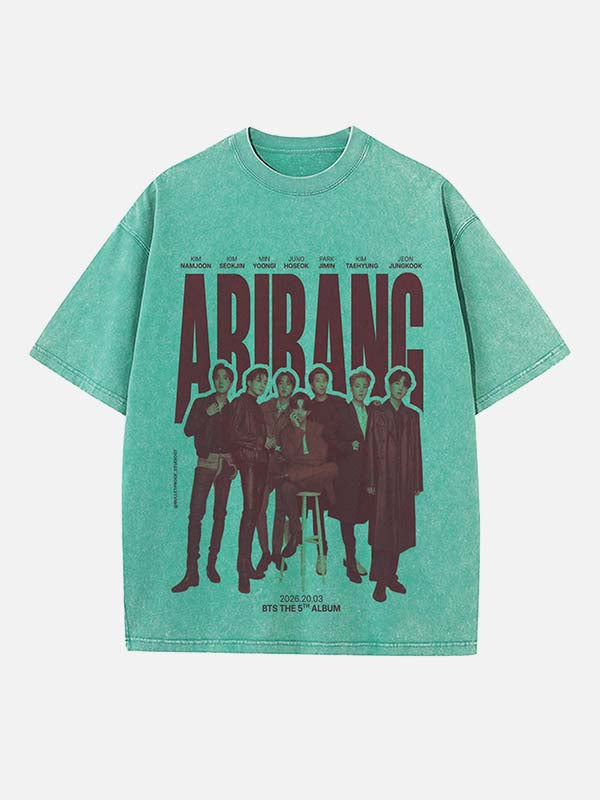 BTS Print Round Neck T-shirt