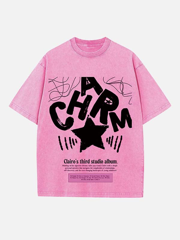 Clairo Print Round Neck T-shirt