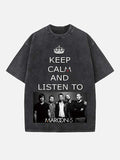 Maroon 5 Print Round Neck T-shirt