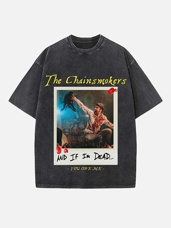 The Chainsmokers Print Round Neck T-shirt