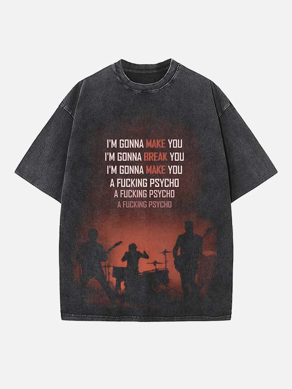 Muse Print Round Neck T-shirt