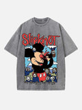 Slipknot Print Round Neck T-shirt