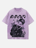 A$AP Rocky Print Round Neck T-shirt