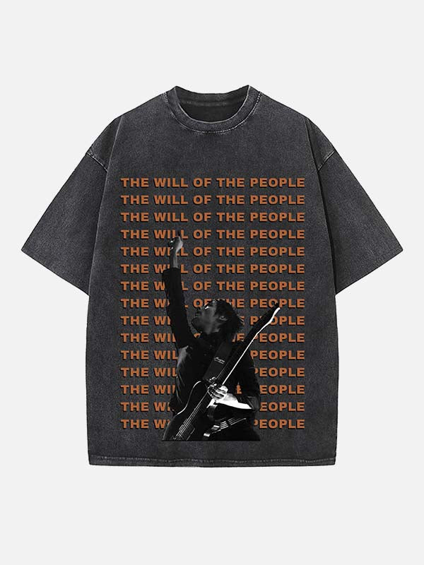 Muse Print Round Neck T-shirt