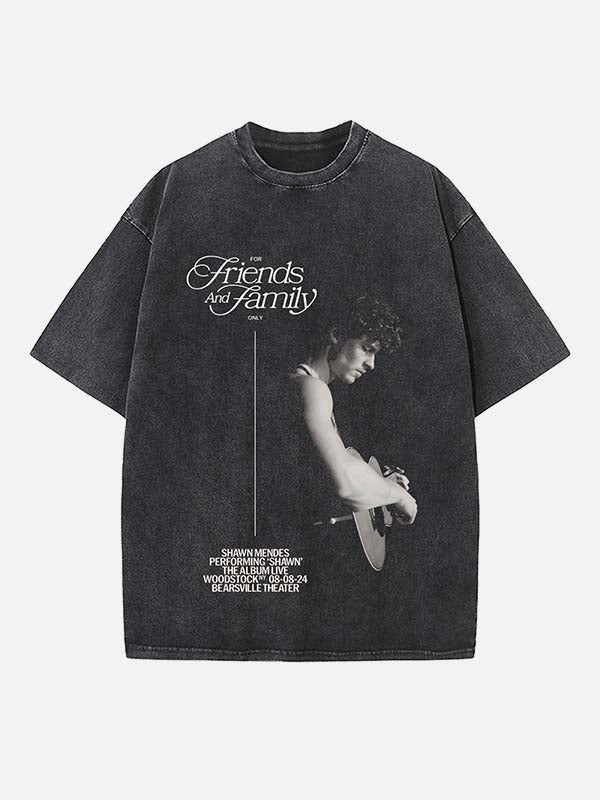 Shawn Mendes Print Round Neck T-shirt