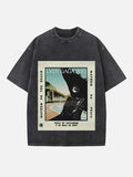 Lady Gaga Print Round Neck T-shirt