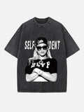 Rihanna Print Round Neck T-shirt
