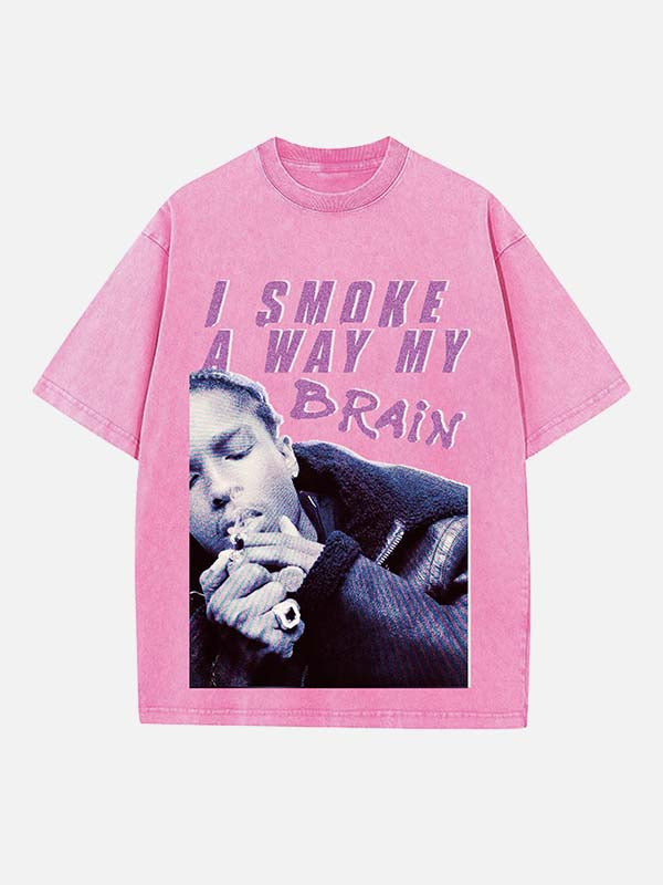 A$AP Rocky Print Round Neck T-shirt