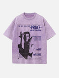 Prince Print Round Neck T-shirt