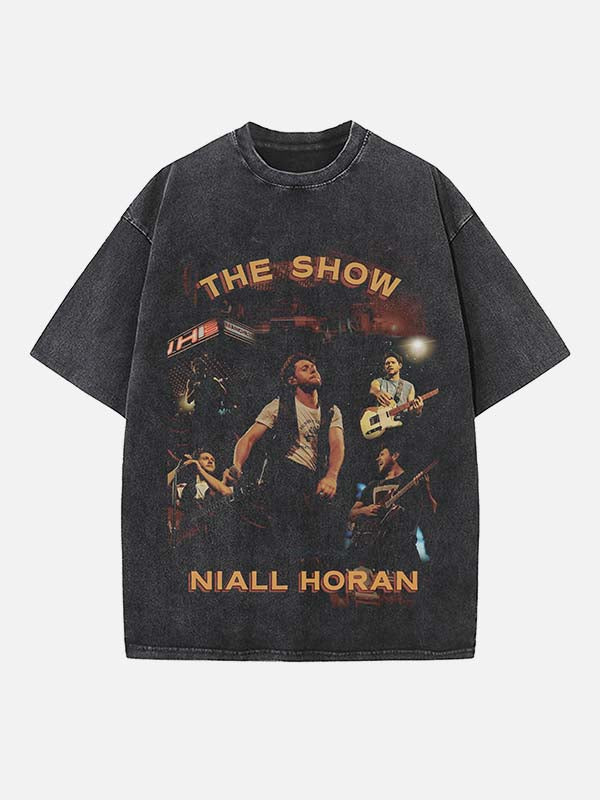 Niall Horan Print Round Neck T-shirt
