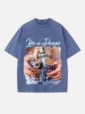 Madonna Print Round Neck T-shirt