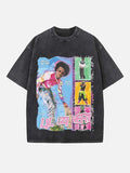 Lil Uzi Vert Print Round Neck T-shirt