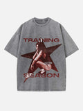 Dua Lipa Print Round Neck T-shirt