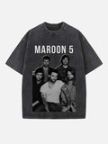 Maroon 5 Print Round Neck T-shirt