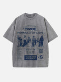 TWICE Print Round Neck T-shirt