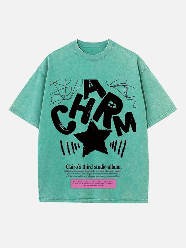 Clairo Print Round Neck T-shirt