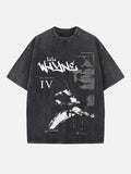 Lil Wayne Print Round Neck T-shirt