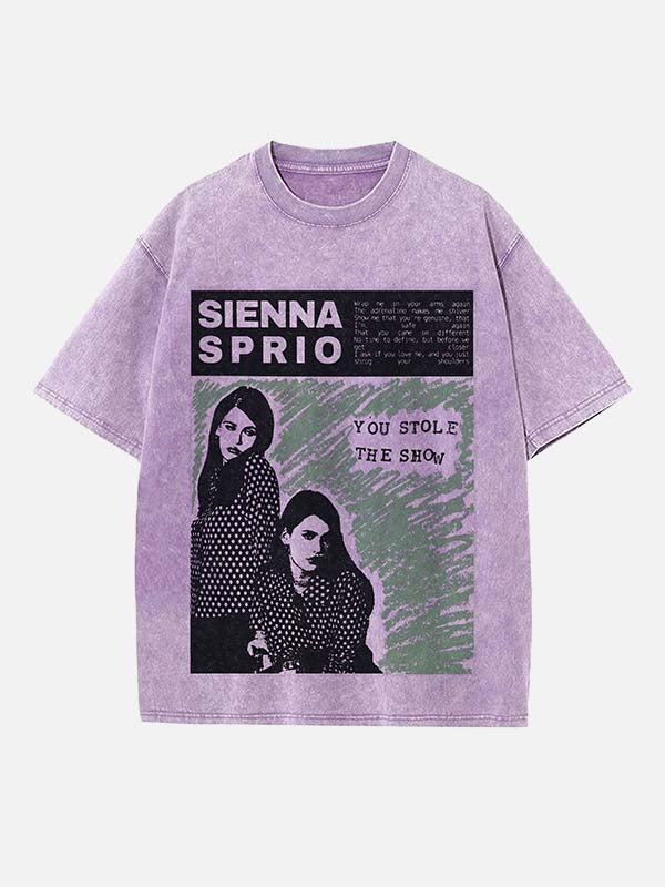 Sienna Spiro Print Round Neck T-shirt