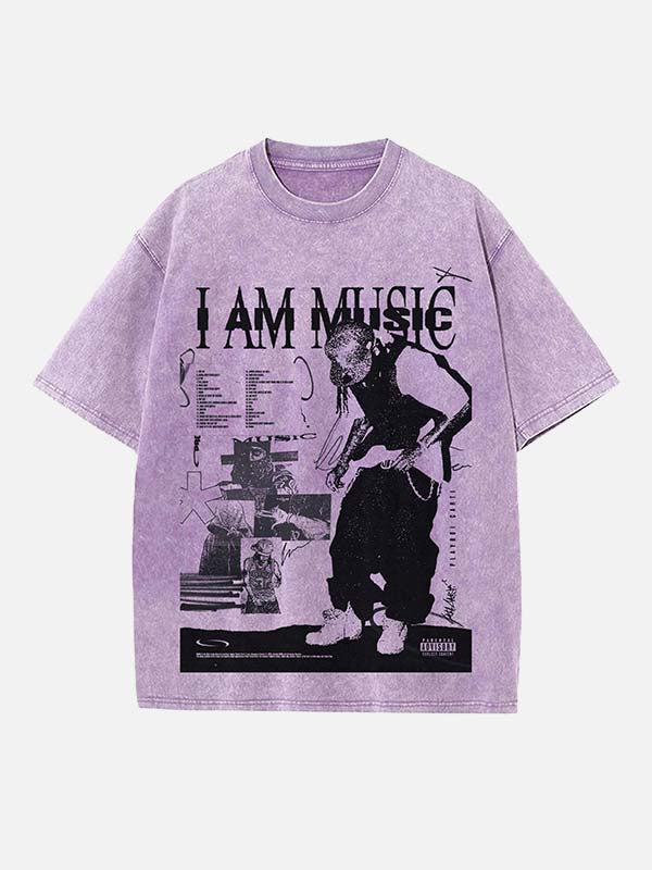 Playboi Carti Print Round Neck T-shirt