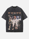 Kanye West Print Round Neck T-shirt