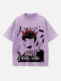 Peso Pluma Print Round Neck T-shirt