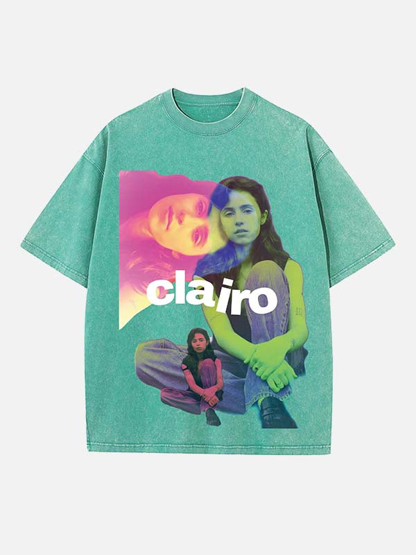 Clairo Print Round Neck T-shirt