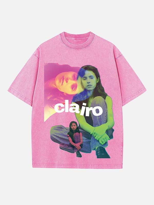 Clairo Print Round Neck T-shirt
