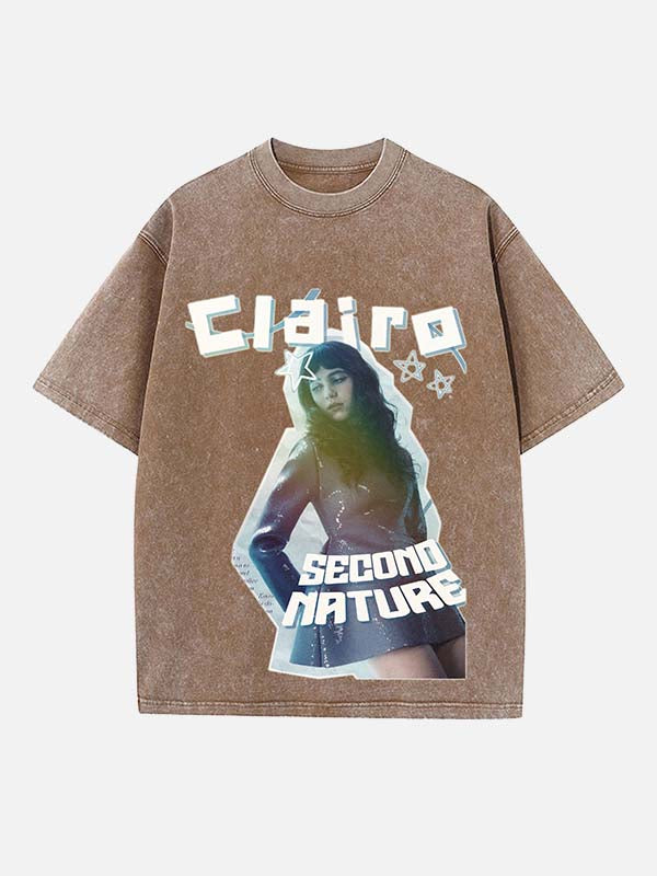 Clairo Print Round Neck T-shirt
