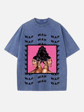 Cardi B Print Round Neck T-shirt