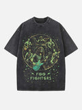 Foo Fighters Print Round Neck T-shirt
