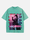 Madonna Print Round Neck T-shirt