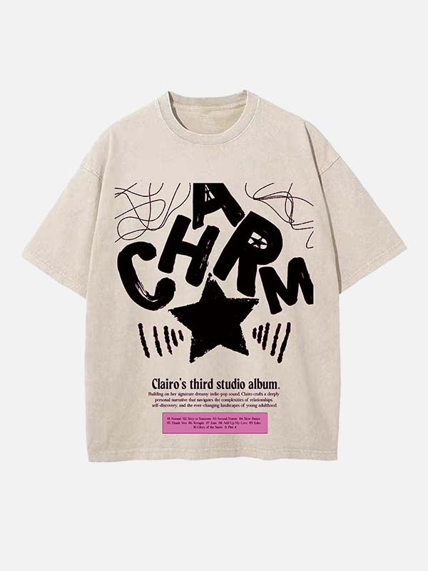 Clairo Print Round Neck T-shirt