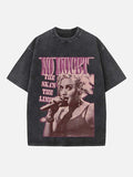 Gwen Stefani No Doubt Print Round Neck T-shirt