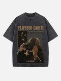 Playboi Carti Print Round Neck T-shirt